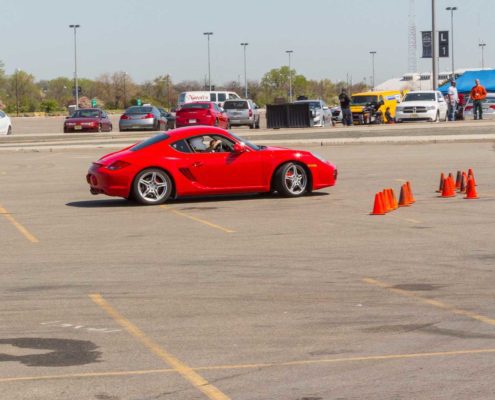 autocross red car
